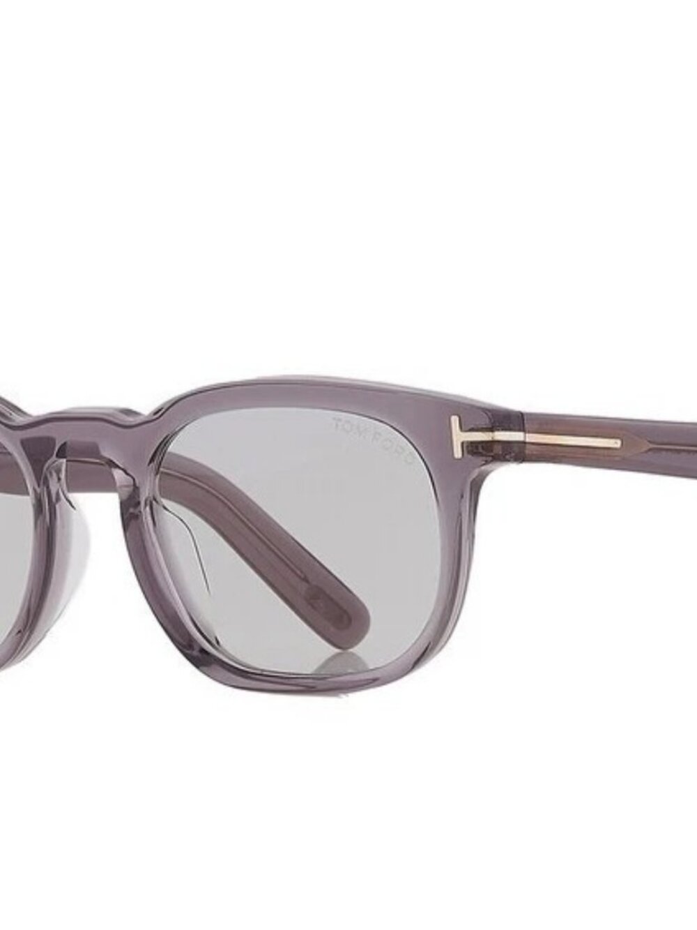 NEW Tom Ford TF1122-D 20A Shiny Grey Smoke Sunglasses 52-20-145
